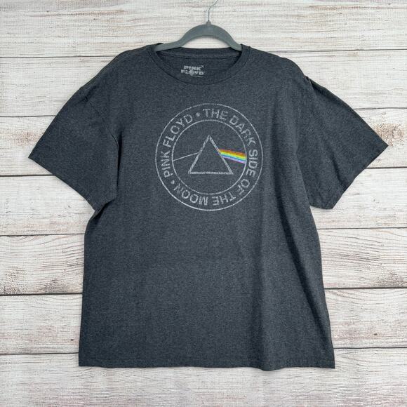 Pink Floyd Dark Side of the Moon Short Sleeve T-Shirt Adult Large Gray - Picture 1 of 6